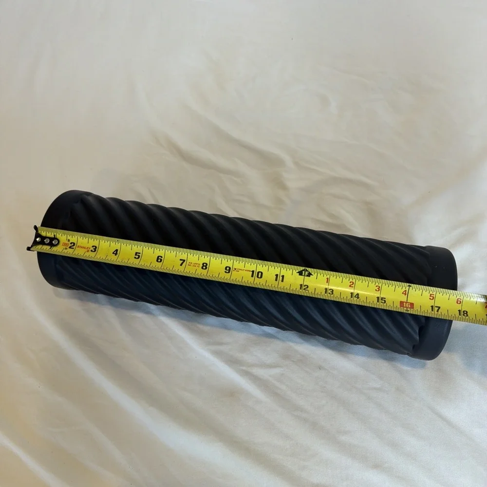 Fitness Gear Black Foam Roller Hard Massage Grid for Gym & Yoga